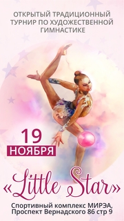 Открытый традиционный турнир по художественной гимнастике «Little Star», 19 ноября 2023, Москва